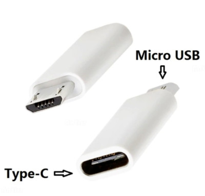 2x USB Typ C auf Micro USB Adapter Ladekabel Datenkabel für Samsung Huawei Oppo