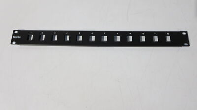 HYPERLINE PPBL2-19-12 19  Modular Patch Panel, Flat Type 12 Ports - Lot of Two