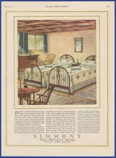 Vintage 1923 SIMMONS Beds Mattresses Springs Bed Ephemera 1920's Print Ad