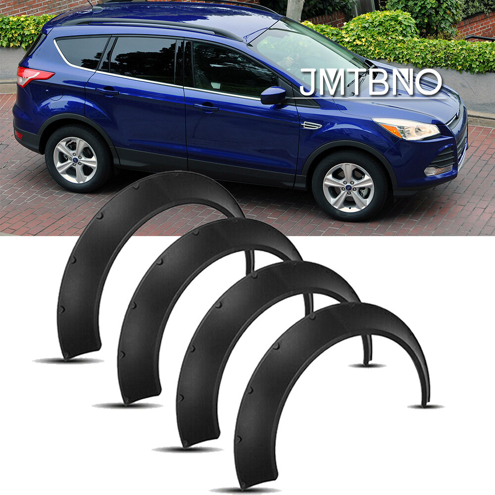 4 Flexible For Ford Escape Fender Flares Flexible Wide Body Kit Wheel Arches TB eBay