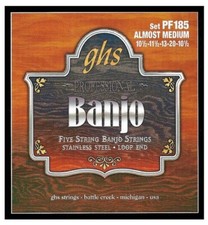 GHS Pro Banjo Strings PF185ML Stainless Steel Loop End 10.5-11.5-13-20-10.5 