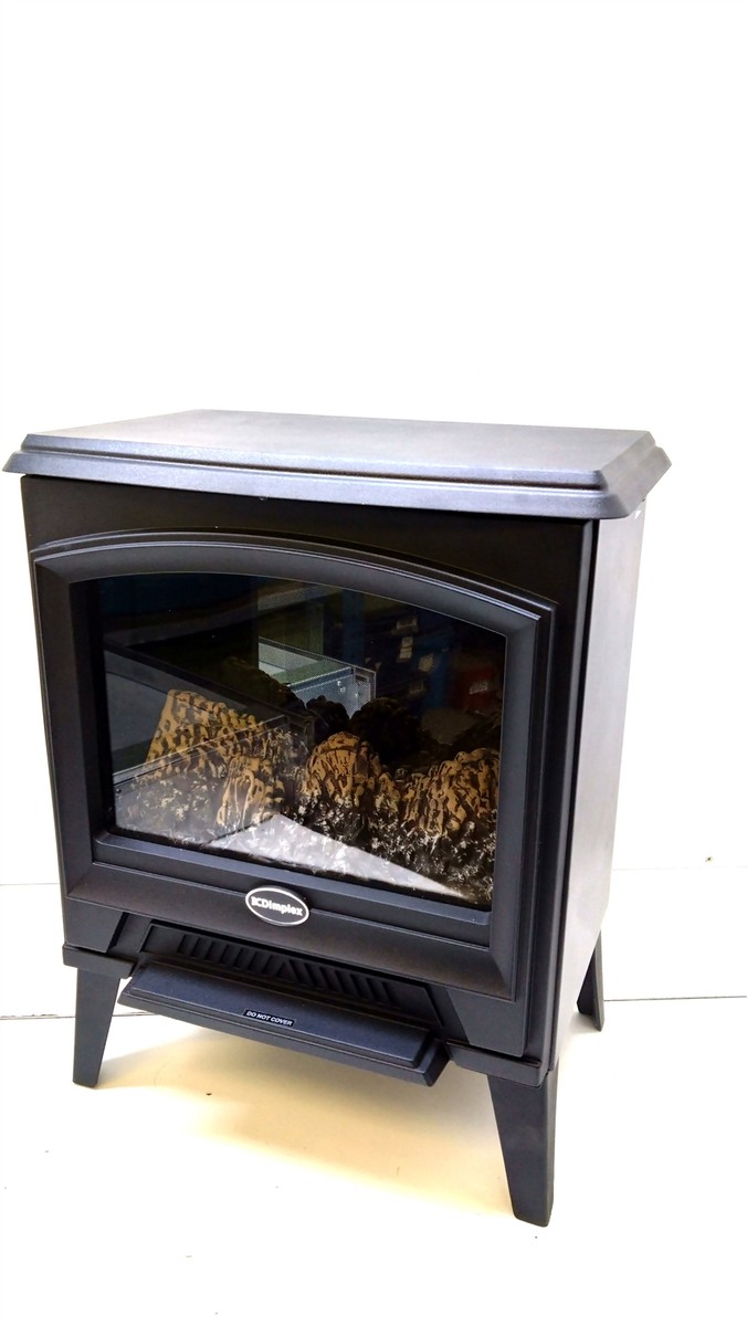 Black 2kW Optiflame Electric Free Standing Stove Dimplex Casper