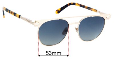 SFx Replacement Sunglass Lenses fits Karen Walker Jackson - 53mm Wide