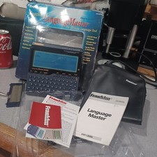 Franklin Language Master Speaking Dictionary Thesaurus Grammar LM-6000b WORKS