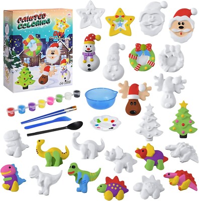 Kids Art and Crafts Painting Kit Plaster Painting Craft 31 Painting Figurines