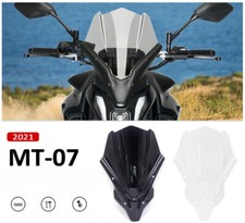 MT07 2021 motorcycle windscreen with raised wind deflector