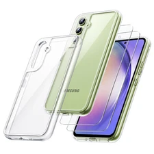 2 in 1 Case for Samsung Galaxy A54 5G 6.4-Inch with 2-Pack Screen Protector