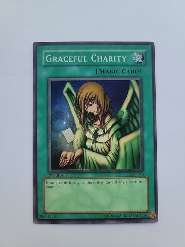 Yu-Gi-Oh! Graceful Charity Card - DB2-EN095, Dark Beginnings 2, Unlimited Edition, Rare