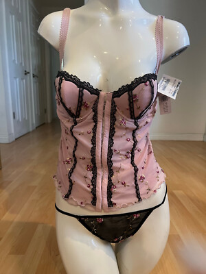 embroidered bustier top