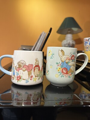 CATH KIDSTON X PETER KANINCHEN BEATRIX POTTER DITSY ZUTEILUNGSBECHER 2ER-SET BRANDNEU