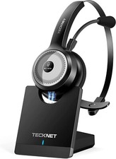 TeckNet Bluetooth 5.0 Wireless Headset TK-HS003 AI Noise Cancelling Microphone
