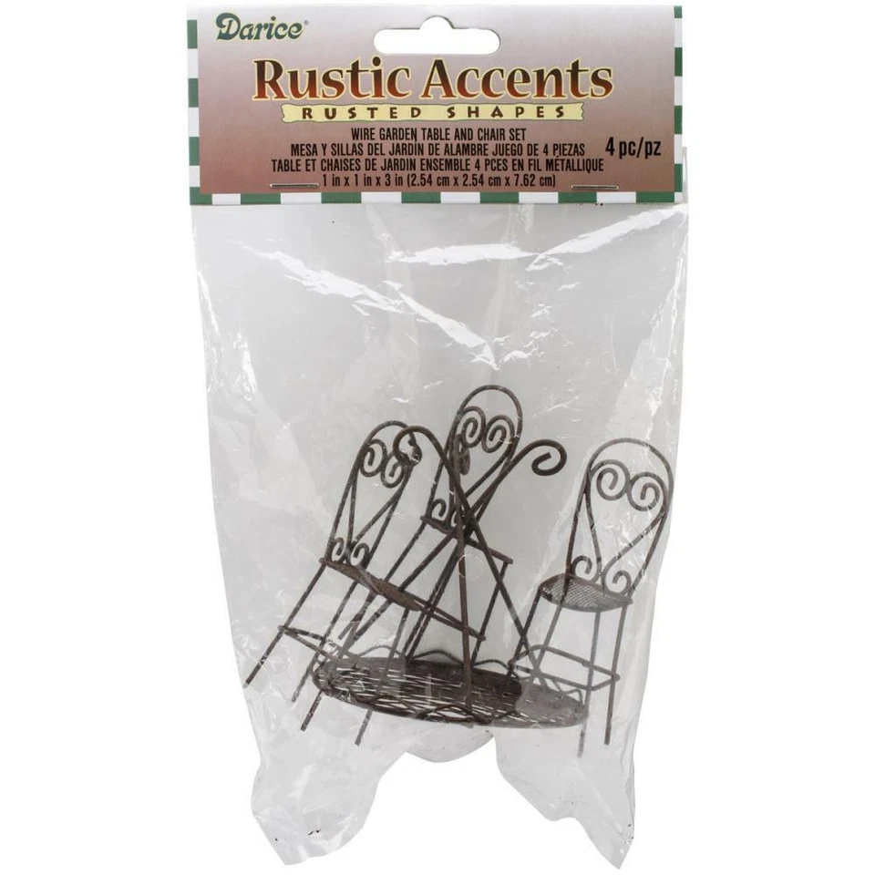 Timeless Miniatures - Wire Garden Table & Chairs Set - image 2 of 2