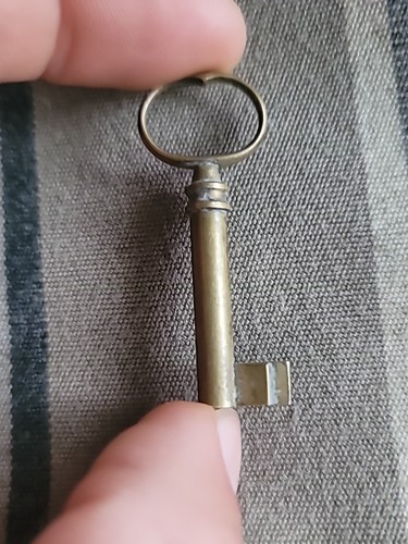 Old Miniature Brass Skeleton Key◇ Old Metal Key! - 第 2/7 張圖片