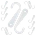 500 Pcs 1 3/4 Inch Sock Display Hooks for Socks and Hat Plastic J Hooks