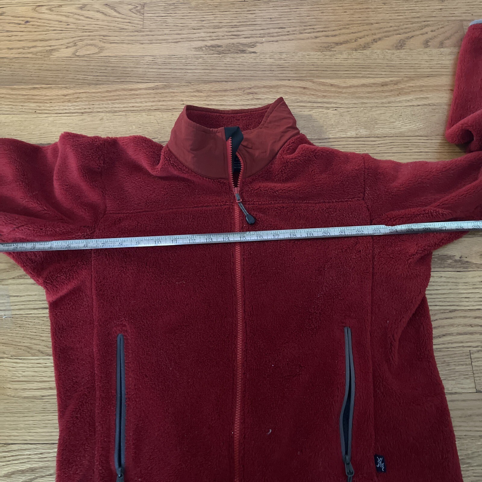 RARE! Arc'Teryx Deep Pile Polartec Men's Red Full Zip Fleeced Sweater M Jacket image 5