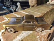 Vintage 1955 T-bird Banthrico Inc. Chicago Usa Car Bank Bronze Toned