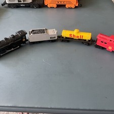 Shell Gas Promo Train Set Fletcher-Barnhardt White Locomotive 3 Cars