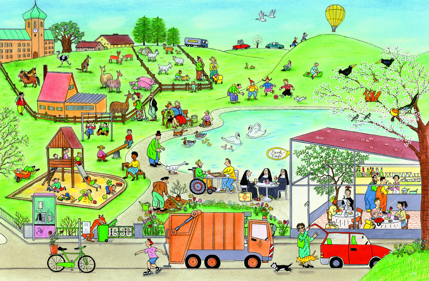 Thumbnail - Frühlings-wimmelbuch Rotraut Susanne Berner