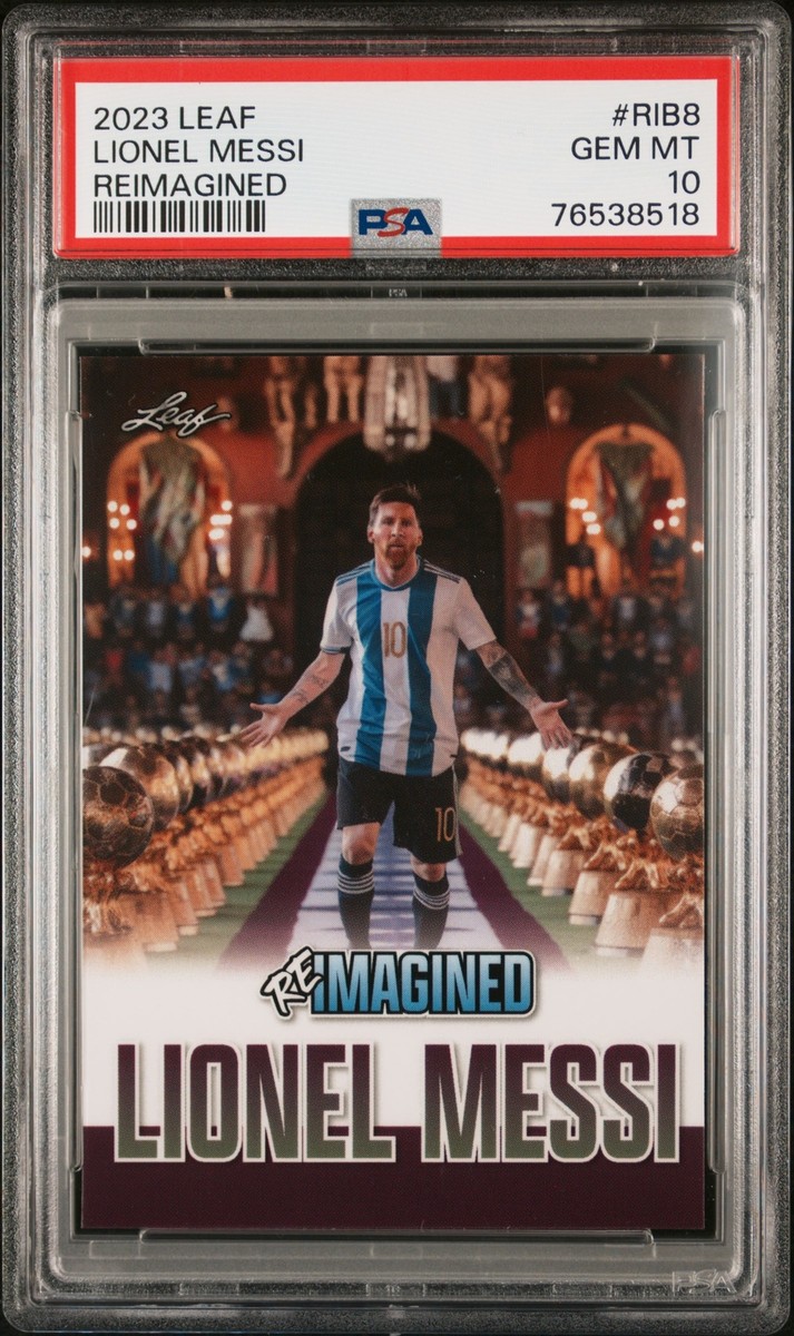 PSA 10 Lionel Messi 2023 Leaf #RIB8 Rare Trading Card