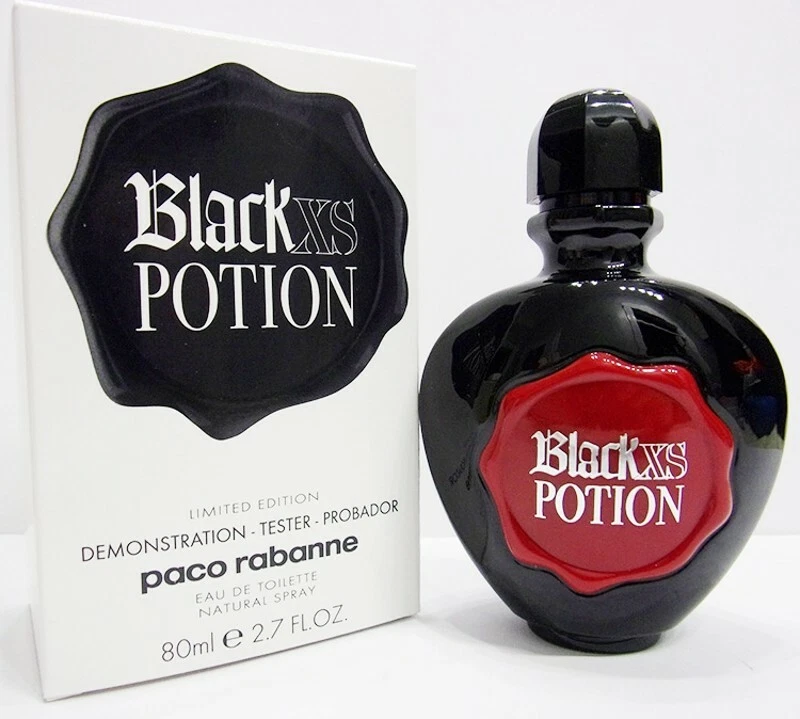 Black XS POTION for Women Paco Rabanne Eau de Toilette Spray 2.7