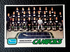 VANCOUVER CANUCKS TEAM CHECKLIST 1977-78 TOPPS NHL HOCKEY #87 EXMINT+      91874