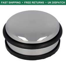 Stylish 10 cm Door Stop with 1.2 kg Weight - Rustproof Stainless Steel Finish
