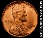 1944 Lincoln Wheat Cent- Red- Choice Gem Brilliant Uncirculated Luster #J6611