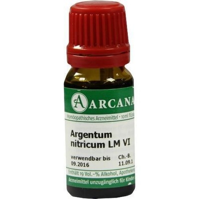 ARGENTUM NITRICUM Arcana LM 6 Dilution 10 ml PZN 7539251