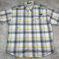 Columbia Shirt Mens XL PFG Super Bahama Omni Shade Performance Fishing