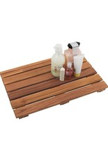 Teak Shower Mat, Non-Slip Bath Mat, Spa Mat, Wooden Mat for Bathtub, 20 x 13 in