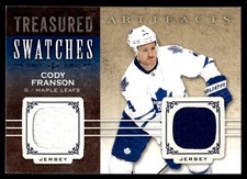 2014-15 Upper Deck Artifacts Treasured Swatches Jerseys Blue Cody Franson