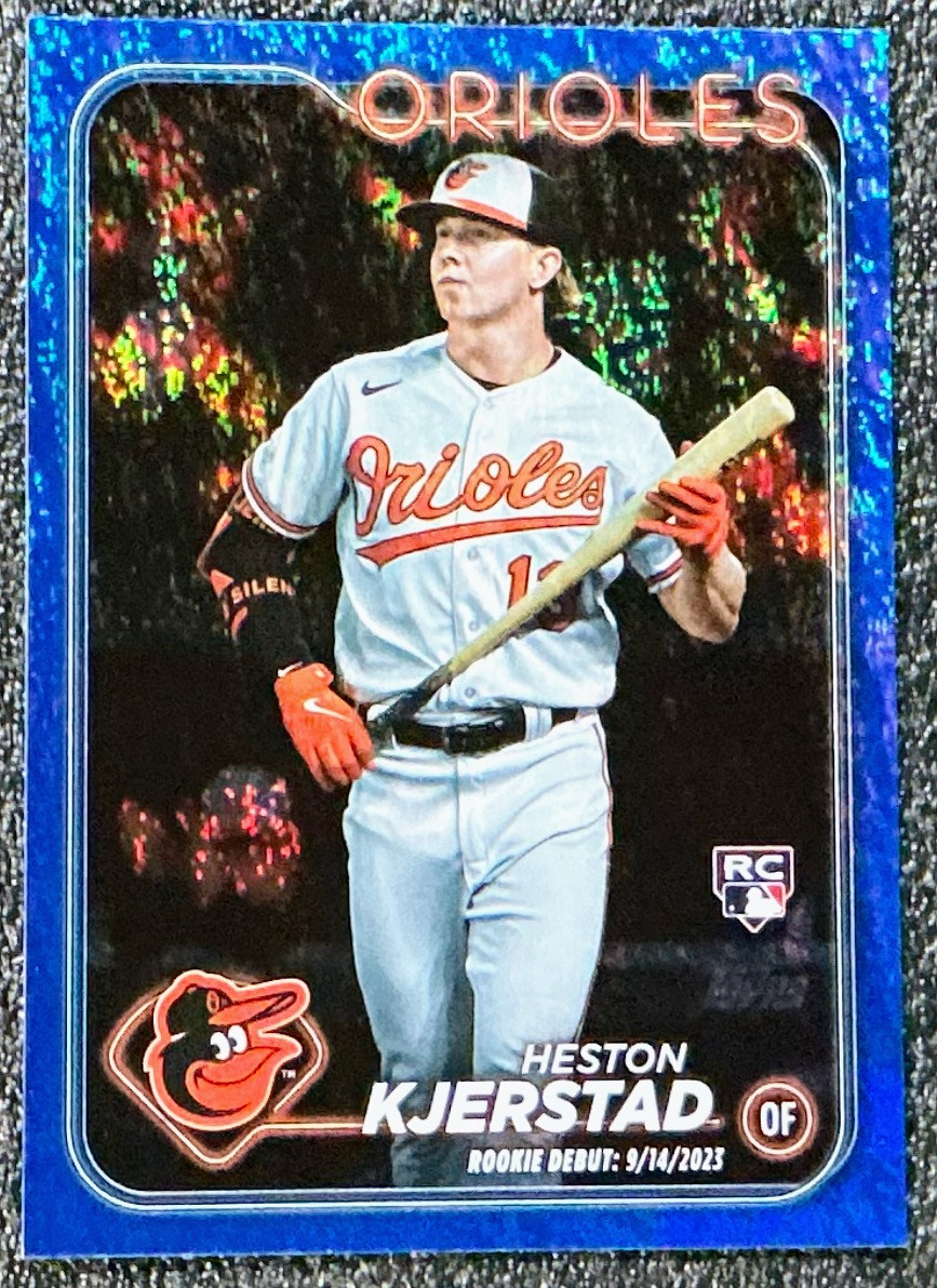 Heston Kjerstad 2024 Topps Update Series #US86 Blue Foilboard /999 (RC) Orioles
