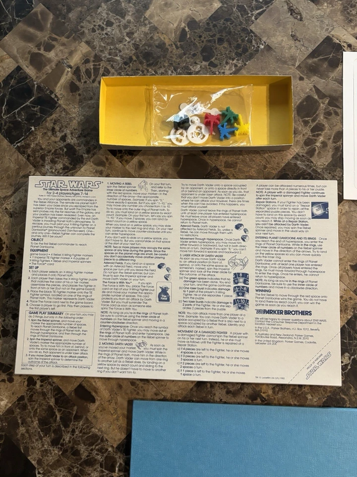 Star Wars The Ultimate Space Adventure Game Parker Brothers Minty Parts Only!!! - Image 3 of 4