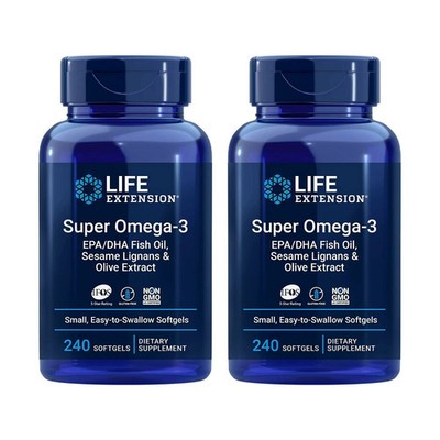 Life Extension Super Omega-3 EPA DHA Fish Oil, Sesame Lignans & Olive Extract