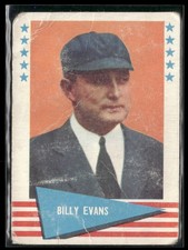 1961 Fleer Baseball Greats (F418-3) #22 Billy Evans (low grade)