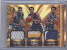 2015 Gold Standard 21/25 D'Angelo Russell Jahlil Okafor Karl-Anthony Towns 4g0