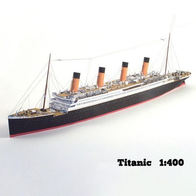 Exquisites Titanic Schiff Zum Selbermachen Zusammenbauen Papier Modell Kit Desktop Dekor