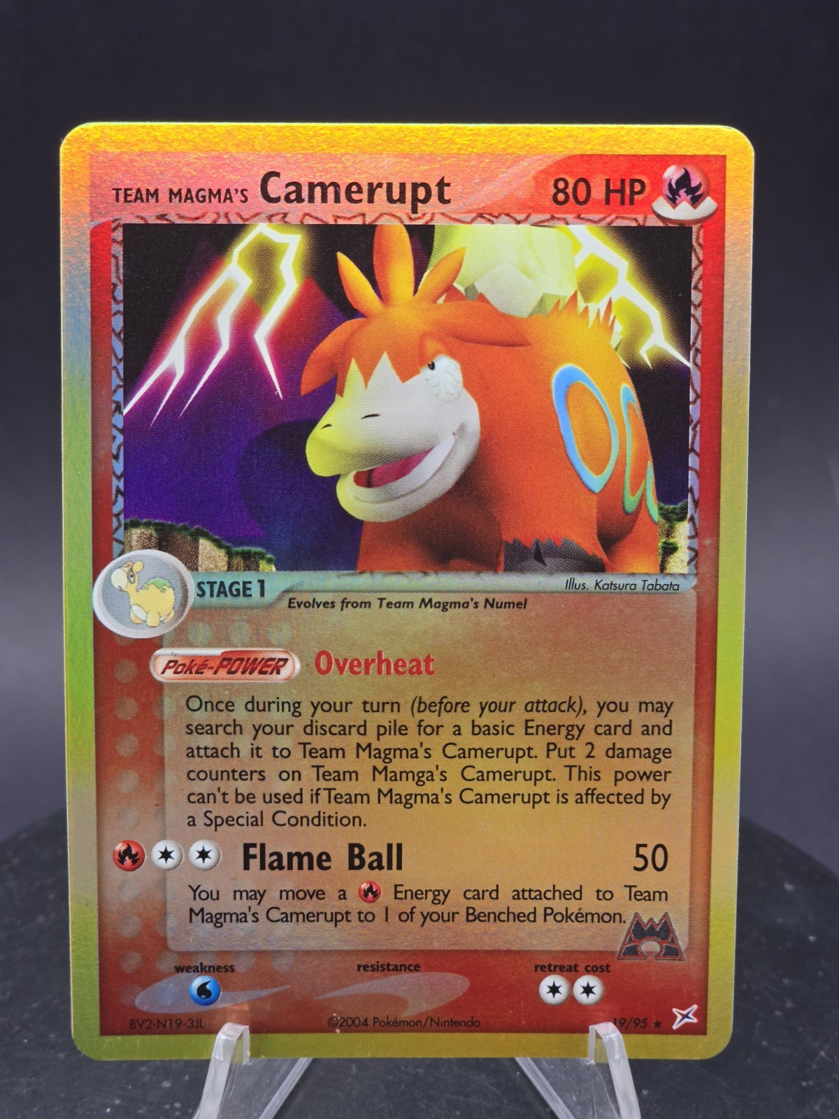 Team Magma's Camerupt 19/95 Team Magma vs Team Aqua Reverse Holo Rare