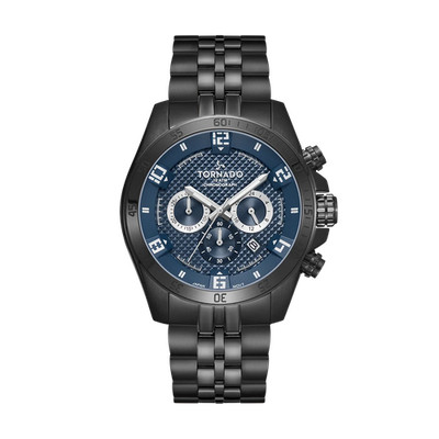 Tornado Celestia Chrono Men's Chronograph Watch | Blue Dial, 46x51mm