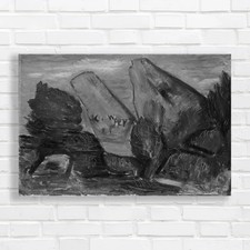 Image of Abstract Rock Formation Canvas Print Large Picture Wall Art