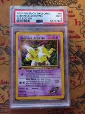 Sabrina's Drowzee - Gym Challenge 95/132 - 1. Edition - PSA 9 - English