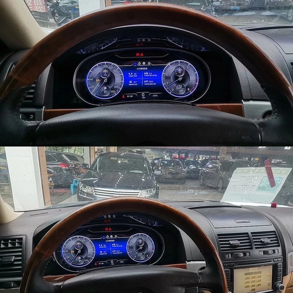 Car LCD Digital Cluster Speedometer Dashboard For Volkswagen Touareg 2003-2010 — 第 2/4 张图片