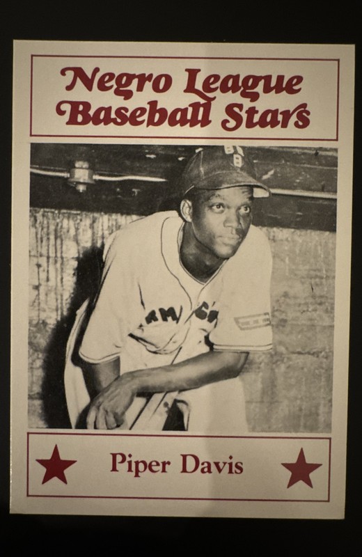1986 Fritsch Negro League Baseball Stars - Lorenzo Piper Davis #47 (RC)