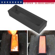 Graphite Ingot Mold For Melting Casting Gold Silver Aluminum Copper Brass 2KG