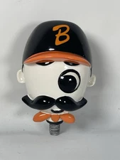 National Bohemian Natty Boh Orioles Baseball Head Tap Handle Topper Knob Trophy
