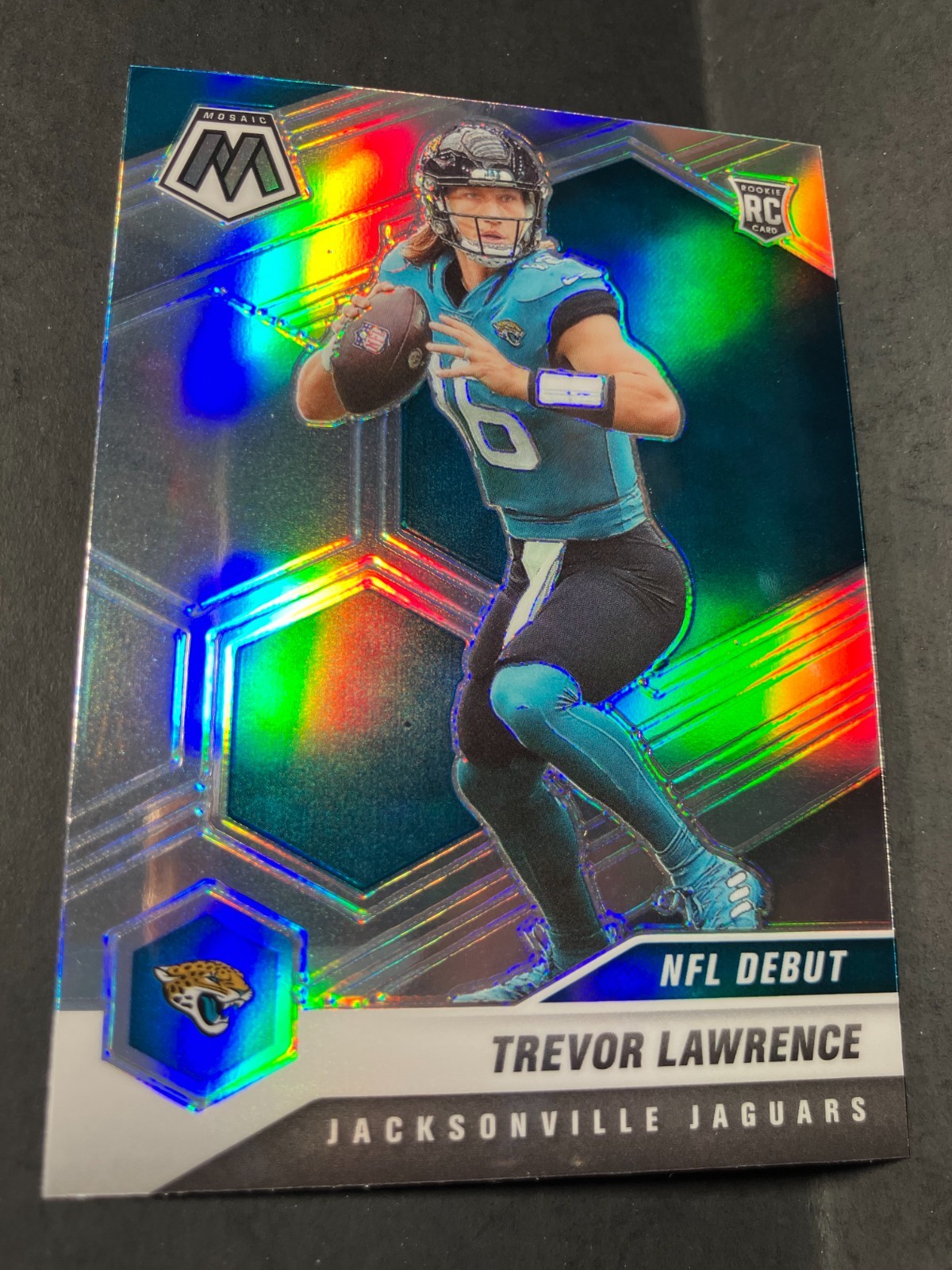 2021 Panini Mosaic NFL Debut Trevor Lawrence #241 Silver Prizm (RC)