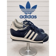 adidas Samoa G21252 Youth 5.5 Navy White Leather Classic Sneakers