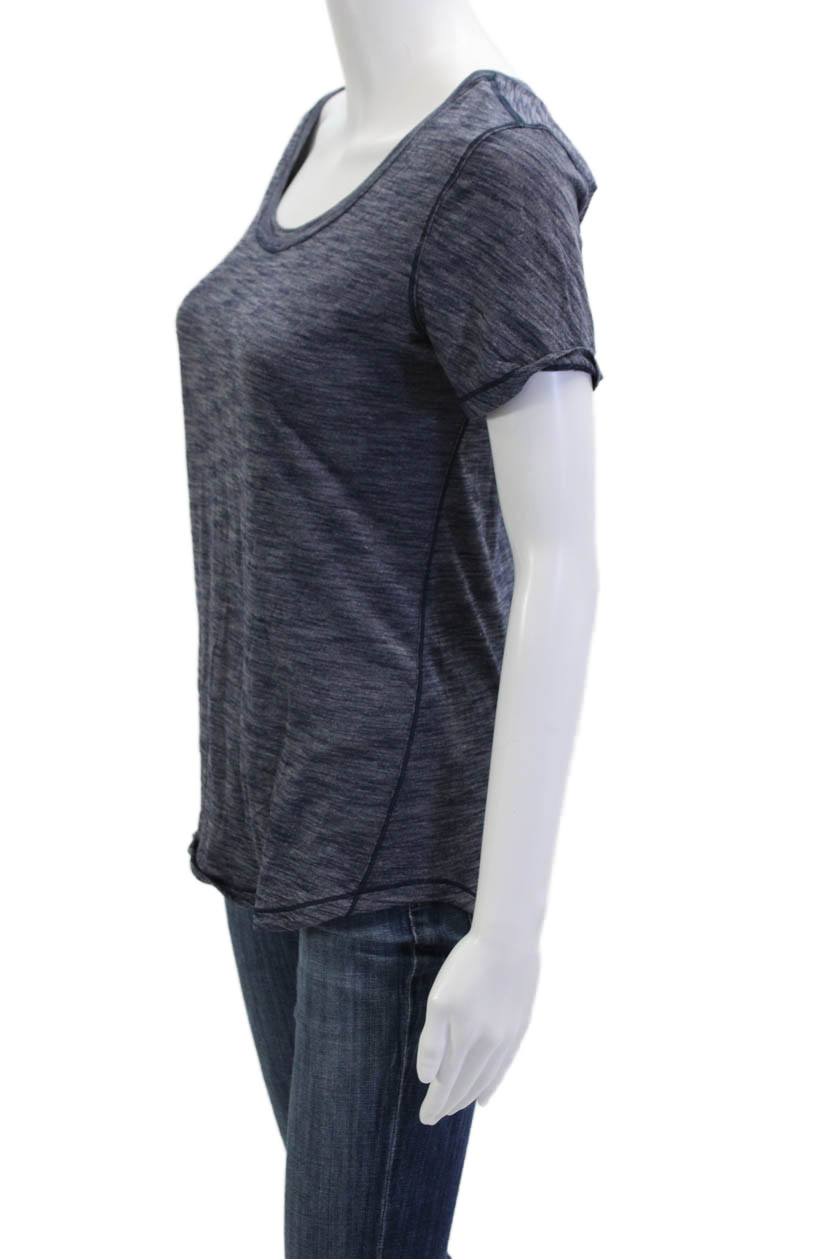 Lululemon Womens Basic Dark Gray Short Sleeve T S… - image 2