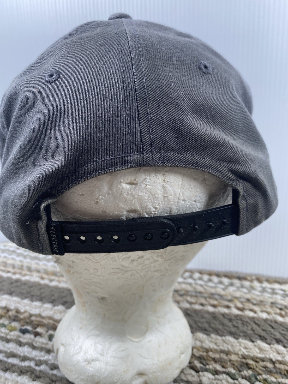 Electric Snapback Hat Gray Round Patch Logo Adjus… - image 3