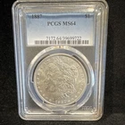 1887 Morgan Dollar Silver $1 Coin Philadelphia PCGS MS64 Business Strike